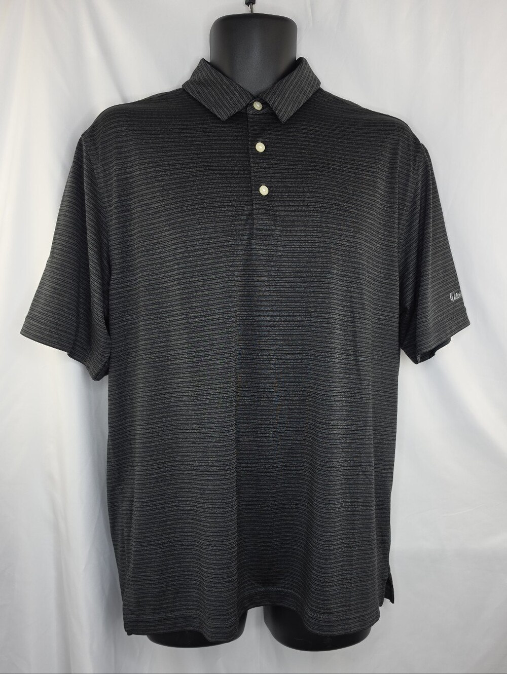 Walter Hagen Men's Golf Polo 11 Majors Dark Gray Size Large Y-1728